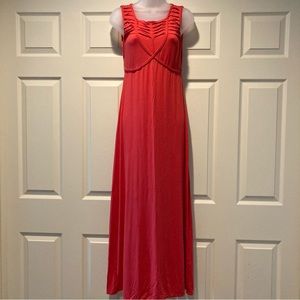 Max Studio Empire Waist Sleeveless Maxi Dress NWOT Women’s Size Small Red